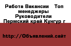 Работа Вакансии - Топ-менеджеры, Руководители. Пермский край,Кунгур г.